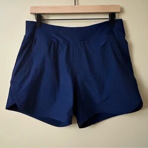 NWOT Lands End Navy Blue Swim Shorts with Built-in Bikini Bottoms Size 10